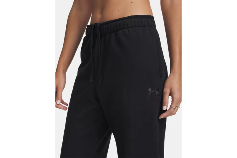 Under Armour Icon Vida Fleece Γυναικείο Παντελόνι Φόρμας Μαύρο