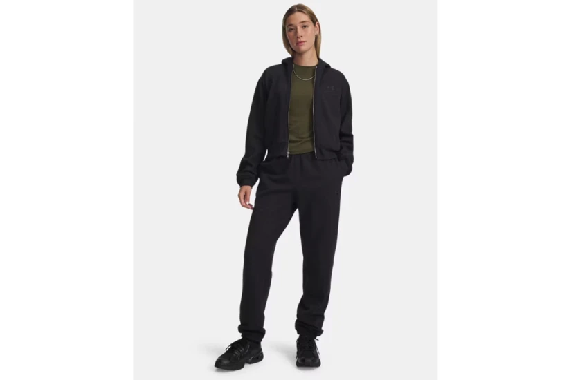 Under Armour Icon Vida Fleece Γυναικείο Παντελόνι Φόρμας Μαύρο