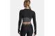 Under Armour Heatgear Rib 1-4 Zip Γυναικείο Μακρυμάνικο Crop Top