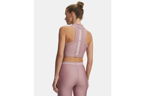 Under Armour Heatgear Rib Crop Top Αμάνικο Γυναικείο (6003985 673)