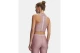 Under Armour Heatgear Rib Γυναικείο Αμάνικο Crop Top Σάπιο Μήλο