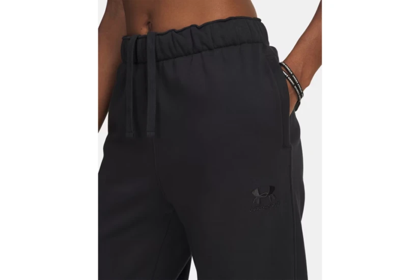Under Armour Icon Vida Fleece Γυναικείο Παντελόνι Φόρμας Μαύρο