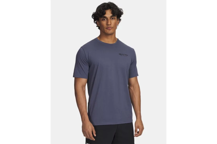 Under Armour Project Rock Ανδρικό Κοντομάνικο T-Shirt Μπλε