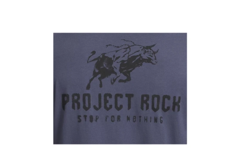 Under Armour Project Rock Ανδρικό Κοντομάνικο T-Shirt Μπλε