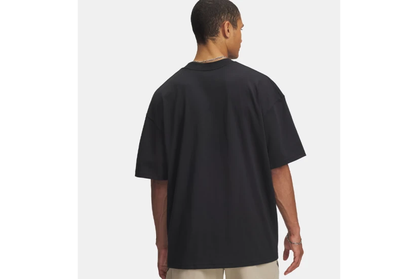Under Armour Woven Label Heavyweight Ανδρικό Κοντομάνικο T-Shirt Μαύρο