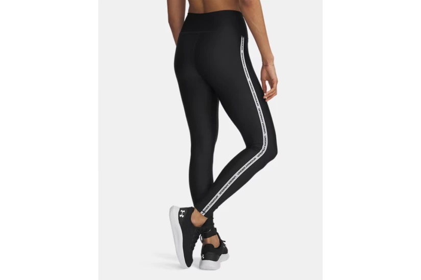 Under Armour Tech Wordmark Tape Γυναικείο Μακρύ Κολάν Μαύρο, Λευκό