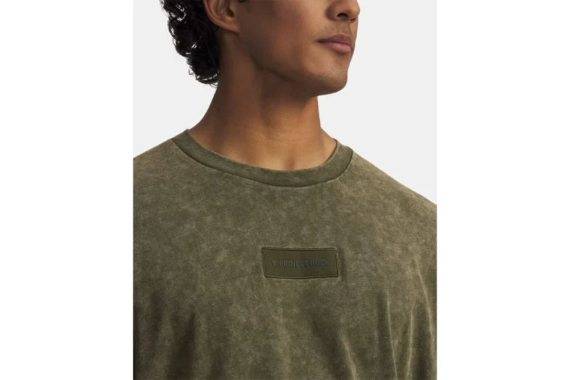Under Armour Project Rock Heavyweight Ανδρικό Κοντομάνικο T-Shirt Μαύρο