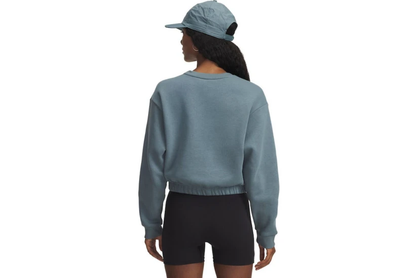 Under Armour Rival Fleece Piped Μακρυμάνικη Μπλούζα με Λαιμόκοψη