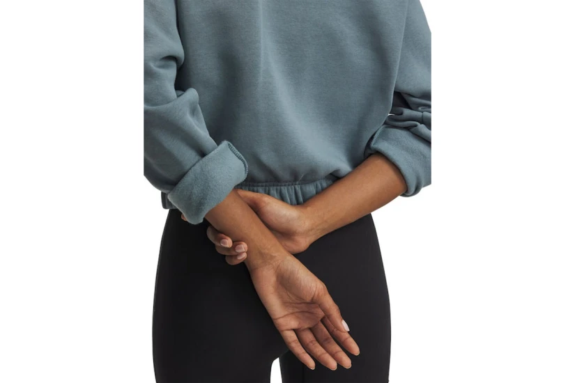 Under Armour Rival Fleece Piped Μακρυμάνικη Μπλούζα με Λαιμόκοψη