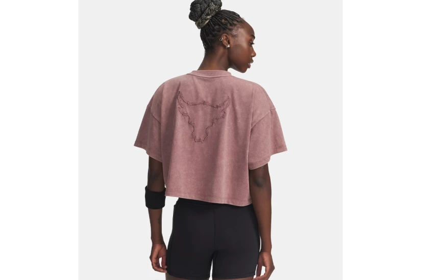 Under Armour Project Rock Γυναικείο Crop T-Shirt