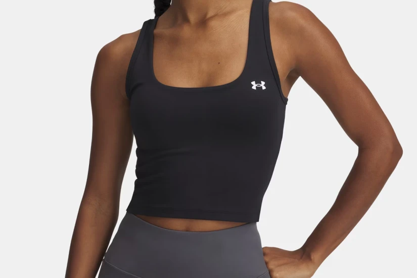 Under Armour Motion Tank Emea Γυναικεία Αμάνικη Μπλούζα Μαύρη