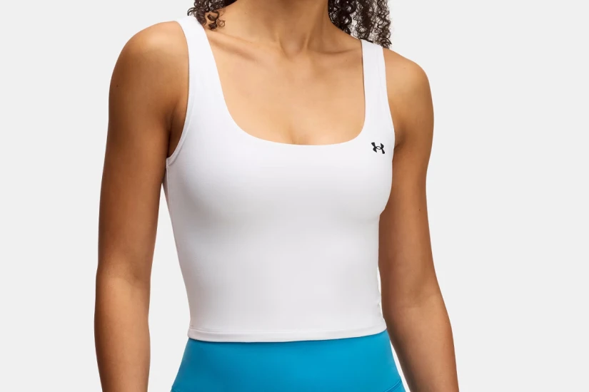 Under Armour Motion Tank Emea Γυναικεία Αμάνικη Μπλούζα Λευκή