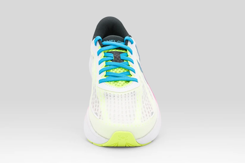 Under Armour Velociti Pace Αθλητικά Παπούτσια για Τρέξιμο Λευκά, Κίτρινο Φλούο, Ροζ Φλούο