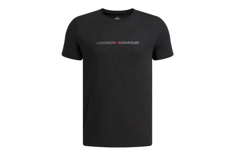 Under Armour Wordmark Blur Παιδικό Κοντομάνικο T-Shirt Μαύρο, Ανθρακί