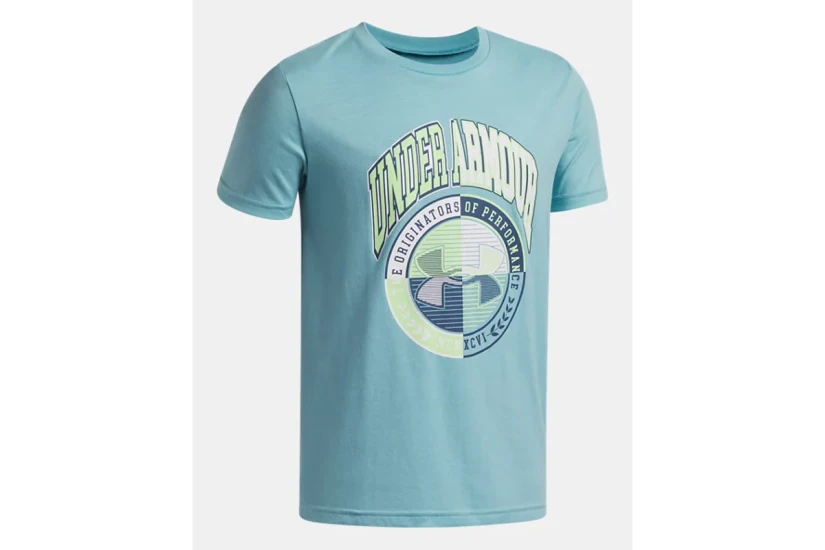 Under Armour Varsity Crest Παιδικό Κοντομάνικο T-Shirt Τυρκουάζ, Διάφορα Χρώματα