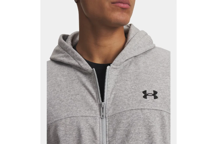 Under Armour Rival Lightweight Ανδρική Ζακέτα με Κουκούλα Γκρι