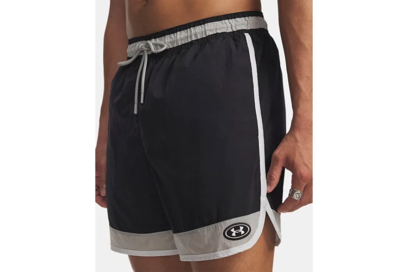 Under Armour Icon Woven Ανδρικό Αθλητικό Σορτς Μαύρο, Γκρι, Λευκό