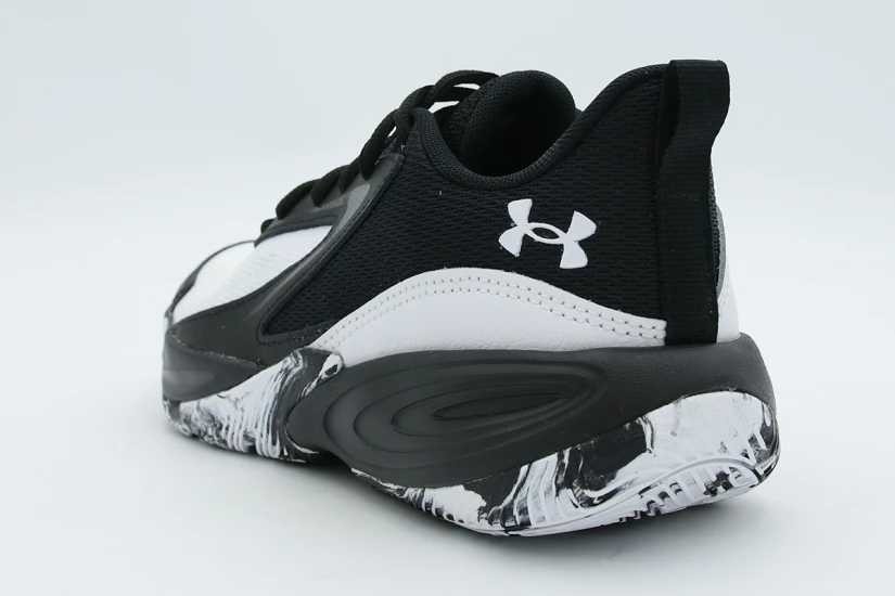 Under Armour Lockdown 8 Παιδικά Μπασκετικά Παπούτσια Μαύρα, Λευκά