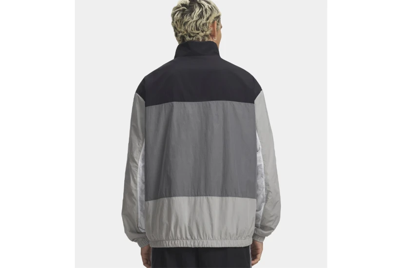 Under Armour Icon Woven Ανδρική Ζακέτα Nylon Γκρι, Μαύρη