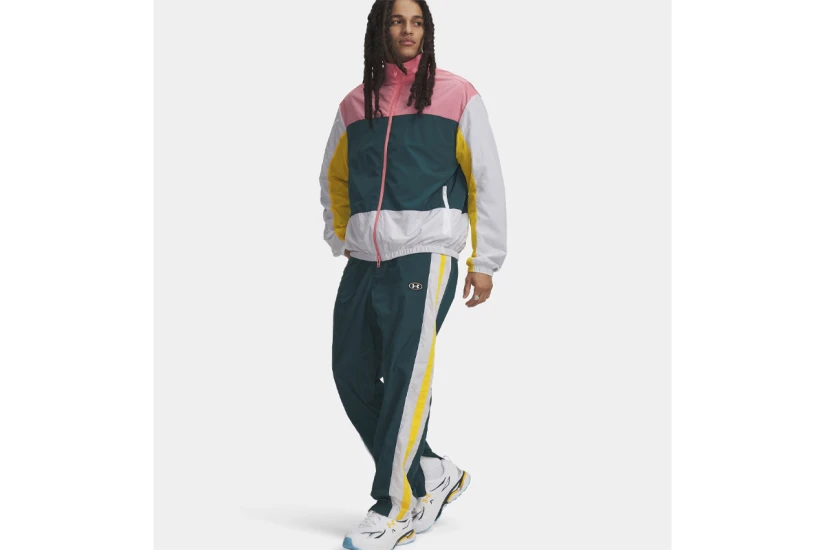 Under Armour Icon Woven Ανδρική Ζακέτα Nylon Πράσινη, Ροζ, Λευκή, Κίτρινη