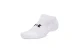 Under Armour Performance Cotton No Show Κοντές Κάλτσες Λευκές 3 Ζευγάρια