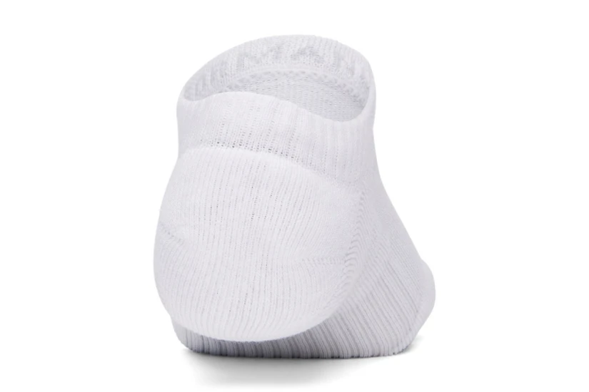 Under Armour Performance Cotton No Show Κοντές Κάλτσες Λευκές 3 Ζευγάρια