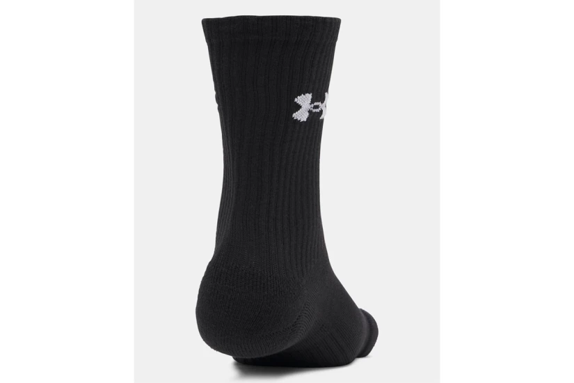 Under Armour Performance Cotton Ψηλές Κάλτσες Μαύρες 3 Ζευγάρια