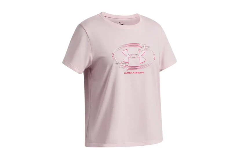 Under Armour Star Logo Lockertag Παιδικό Κοντομάνικο T-Shirt Ροζ, Φούξια