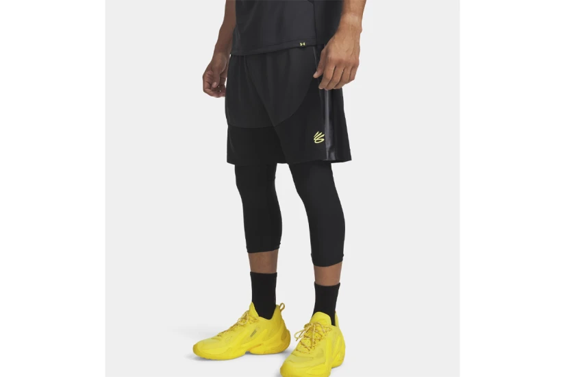 Under Armour Curry Splash Ανδρική Μπασκετική Βερμούδα Μαύρη, Ανθρακί
