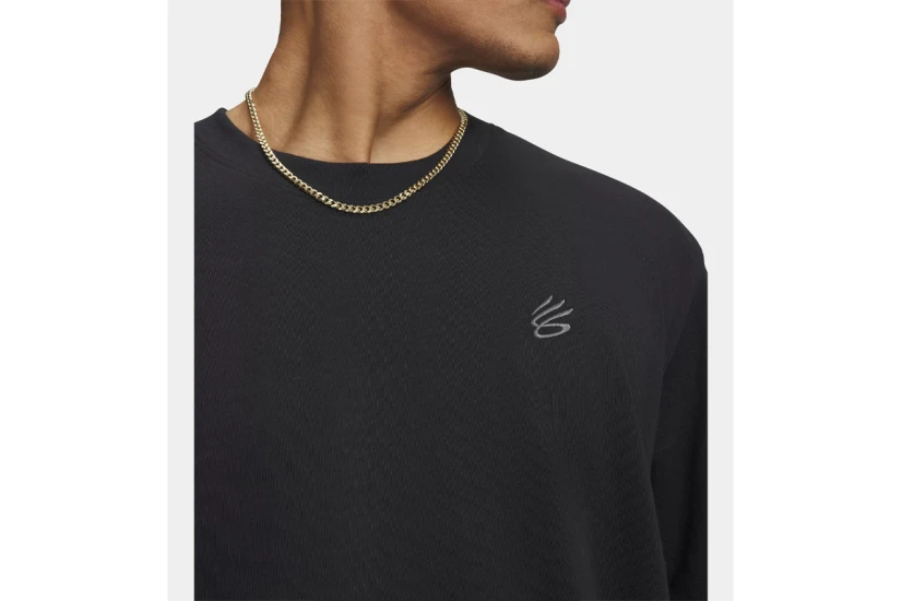 Under Armour Curry Left Chest Logo Ανδρικό Κοντομάνικο T-Shirt Μαύρο