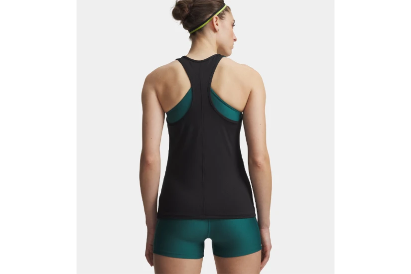 Under Armour Tech Mesh Γυναικεία Αμάνικη Μπλούζα Μαύρη