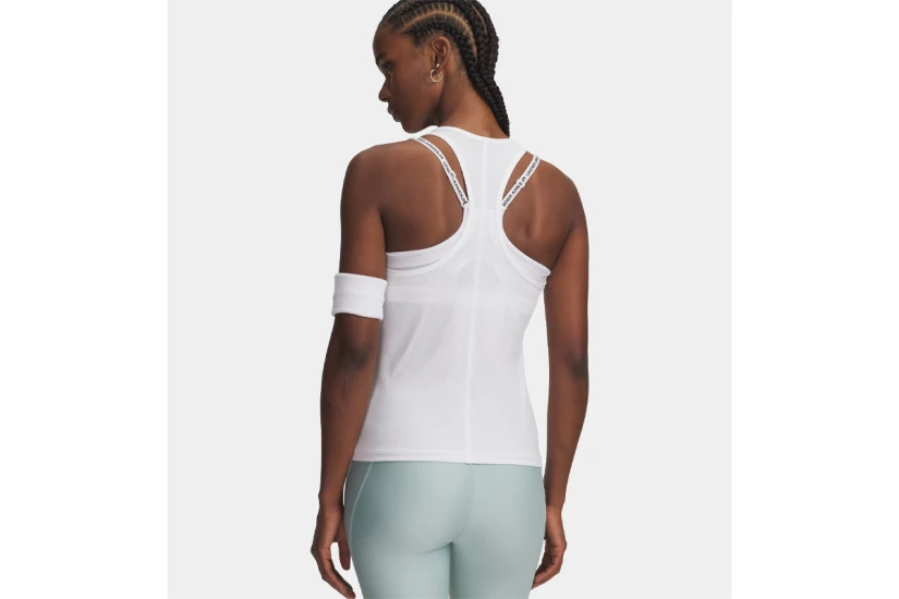 Under Armour Tech Mesh Γυναικεία Αμάνικη Μπλούζα Λευκή