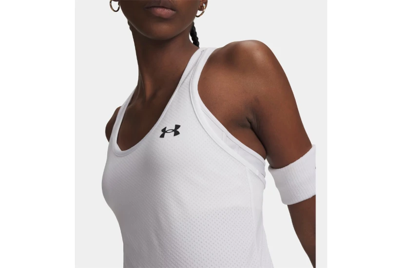 Under Armour Tech Mesh Γυναικεία Αμάνικη Μπλούζα Λευκή