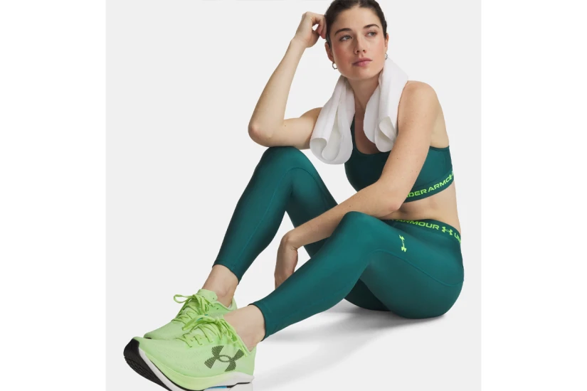 Under Armour HeatGear Γυναικείο Κολάν 7/8 Πετρόλ, Λαχανί