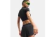 Under Armour Heatgear Γυναικείο Κοντομάνικο Crop Top Mock Μαύρο