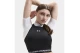 Under Armour Heatgear Mesh Γυναικείο Αμάνικο Crop Top Μαύρο, Λευκό