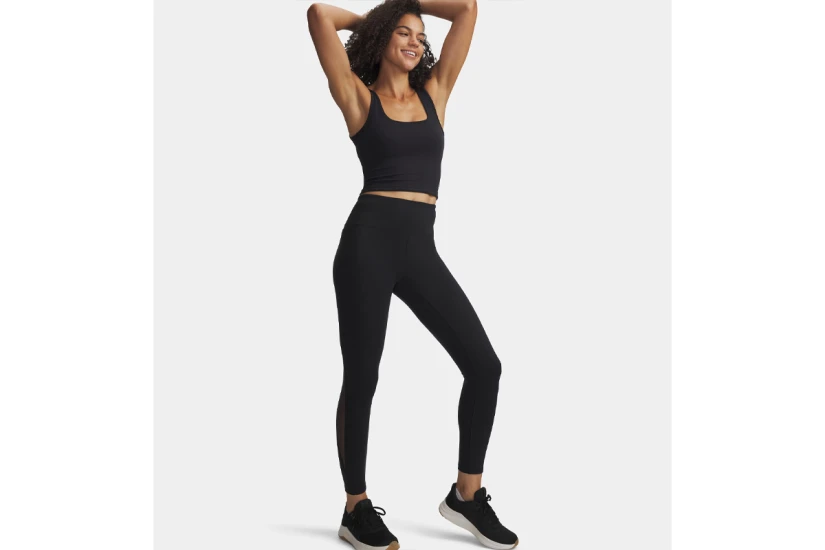 Under Armour Motion Mesh Ankle Γυναικείο Κολάν 7/8 Μαύρο