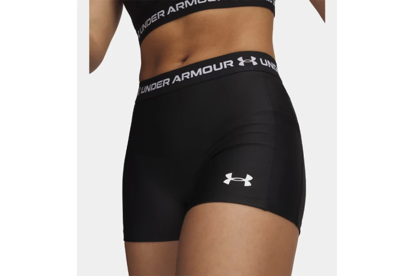 Under Armour Heatgear Γυναικείο Κοντό Κολάν Μαύρο
