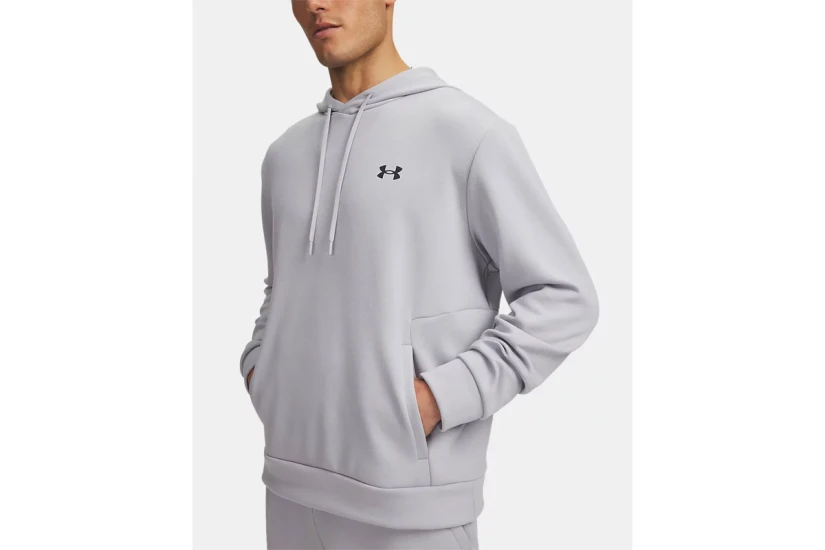 Under Armour Flex Fleece Ανδρικό Φούτερ με Κουκούλα Γκρι Ανοιχτό