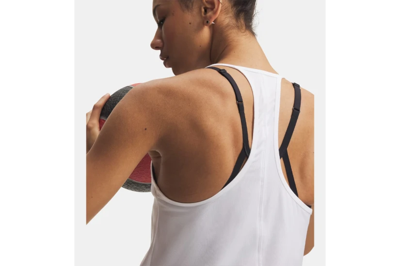 Under Armour Vanish Racerback Γυναικεία Αμάνικη Μπλούζα Λευκή