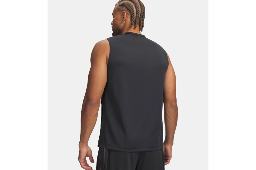 Under Armour Curry Training Ανδρική Αμάνικη Μπλούζα Ανθρακί, Μαύρη