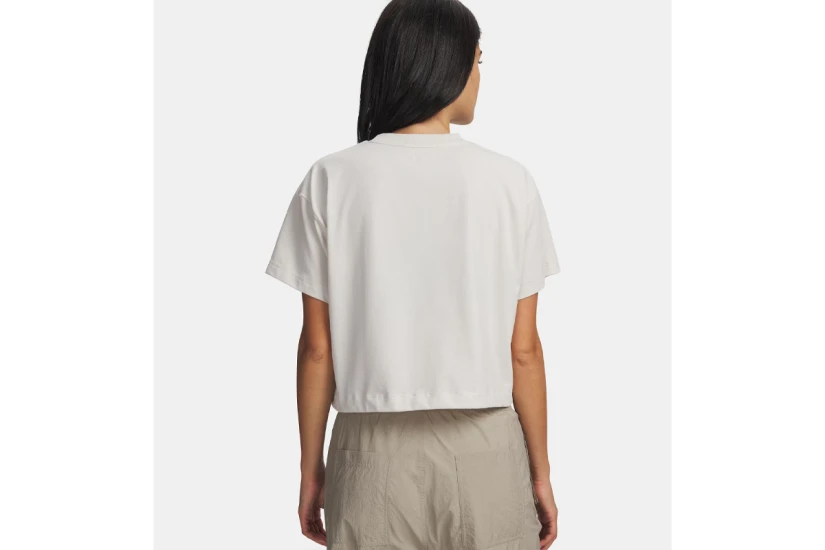 Under Armour Bungee Hem Γυναικείο Κοντομάνικο T-Shirt Εκρού