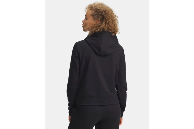 Under Armour Sport Terry Γυναικείο Φούτερ με Κουκούλα Μαύρο