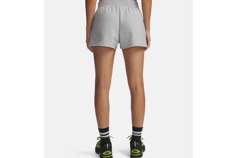Under Armour Sport Terry Γυναικείο Αθλητικό Σορτς Γκρι Ανοιχτό