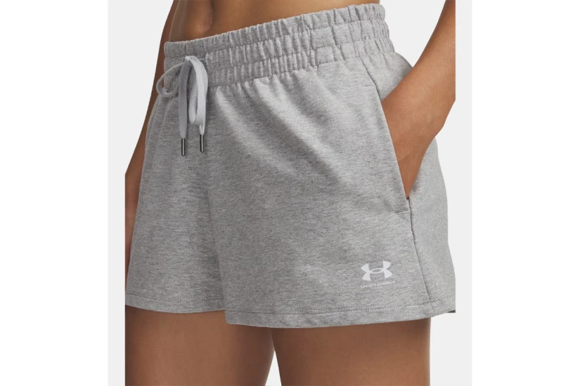 Under Armour Sport Terry Γυναικείο Αθλητικό Σορτς Γκρι Ανοιχτό