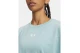 Under Armour Rival Boxy Wash Γυναικεία Cropped Κοντομάνικη Μπλούζα Γαλάζια
