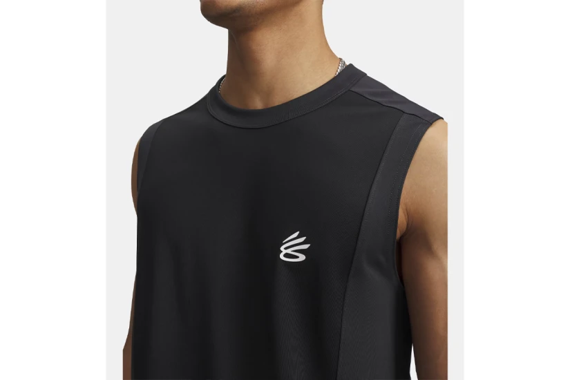 Under Armour Curry Training Ανδρική Αμάνικη Μπλούζα Μαύρη