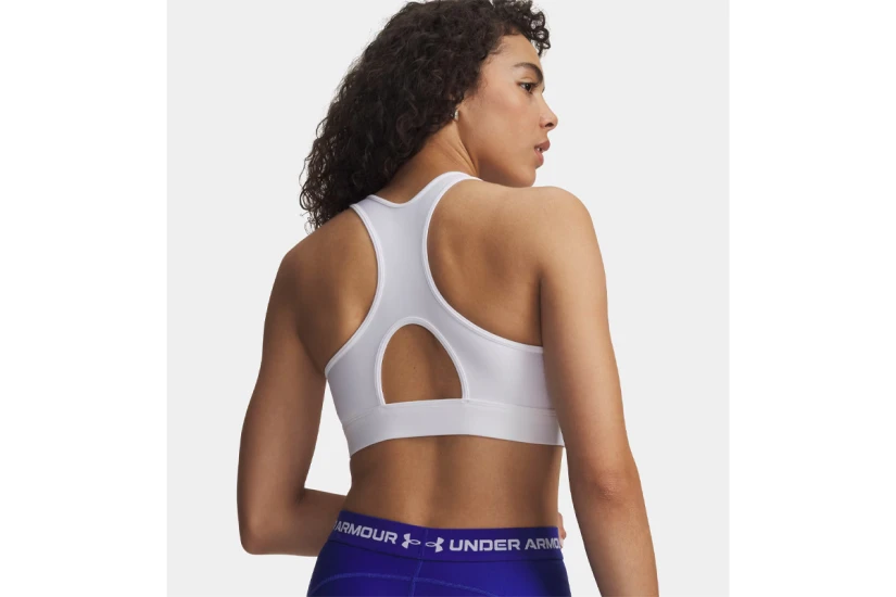 Under Armour Heatgear Mid Γυναικείο Μπουστάκι Λευκό