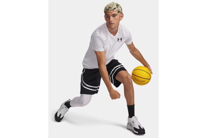 Under Armour Curry Signature Ανδρική Μπασκετική Βερμούδα Μαύρη, Λευκή