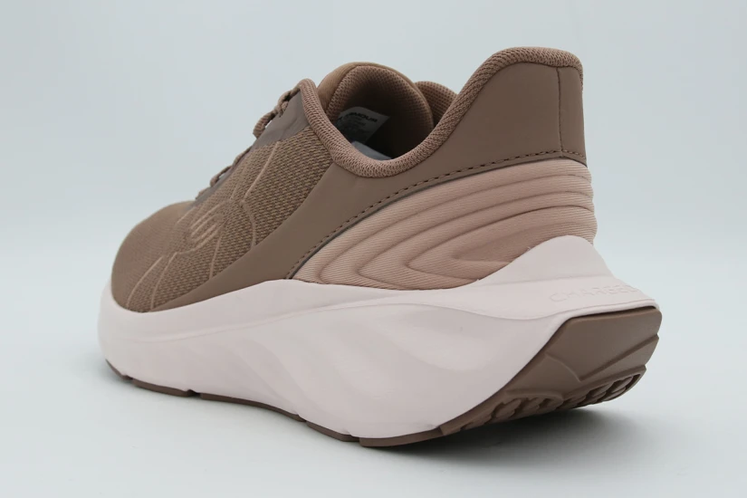Under Armour Ascend Big Logo Γυναικεία Αθλητικά Παπούτσια για Τρέξιμο Καφέ, Ροζ, Εκρού